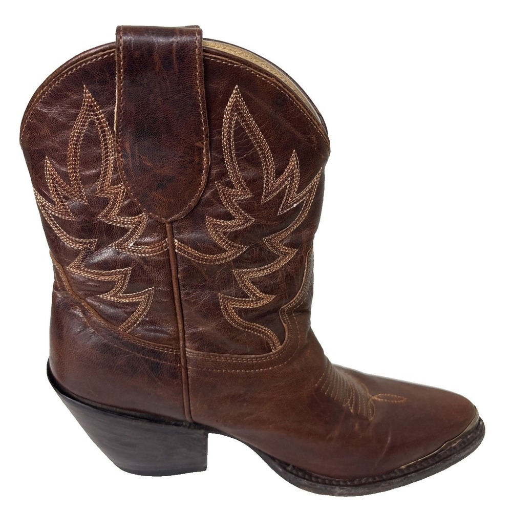 Idyllwind Women Wheels Western Booties Pointed Toe Size 8B Brown Cowgirl Concert - Picture 6 of 13